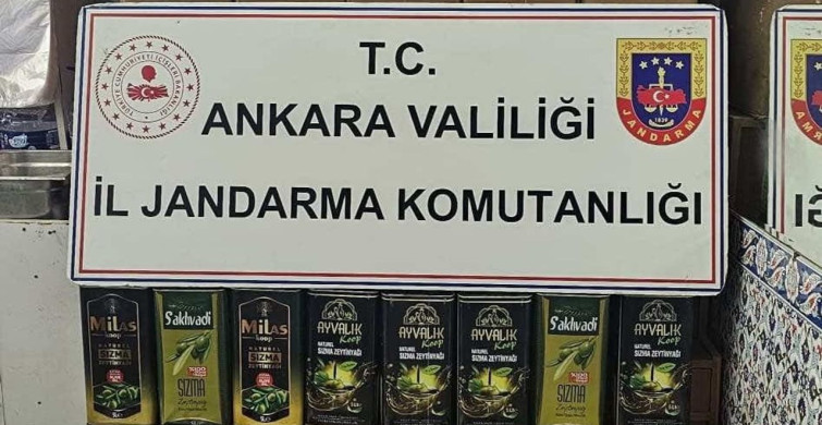 Ankara'da Kaçak Zeytinyağı Operasyonu