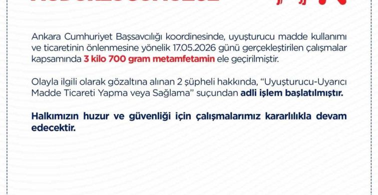 Ankara'da Uyuşturucu Operasyonu: İki Gözaltı