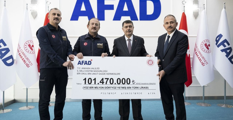 Ankara'daki Kermes Geliri Gazze İçin AFAD'a Bağışlandı