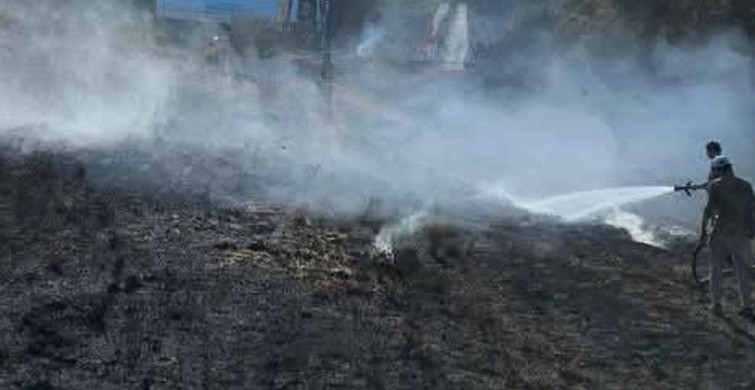 Antakya'da bahçe yangını kontrol altına alındı