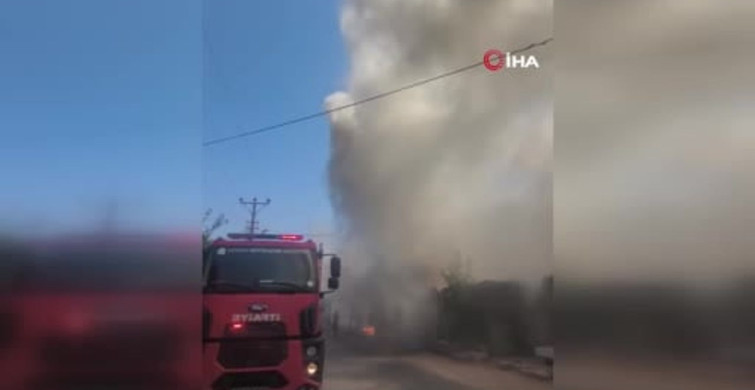 Antalya'da depo yangını, çevrede korku ve panik yarattı