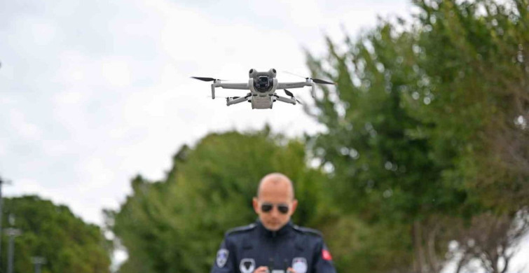 Antalya'da Dronla Zabıta Denetimleri Başladı