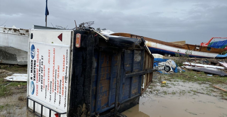 Antalya'da Hortum Zararları İnceleniyor