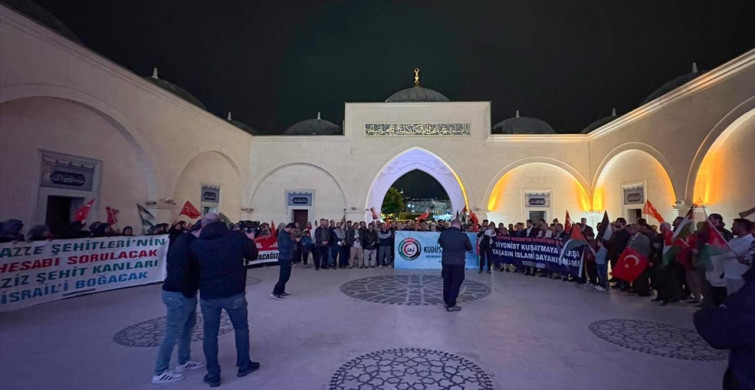 Antalya'da Mescid-i Aksa'ya Destek Protestosu