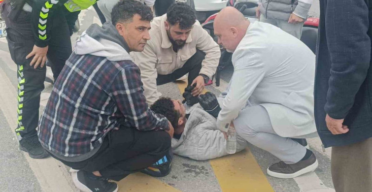 Antalya'da Motosiklet Kazası: Sürücü Şokta