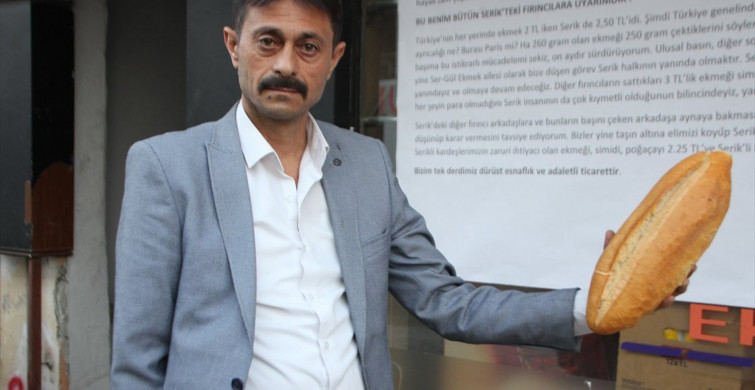 Antalya'da Zamlara Kızan Fırıncı Ekmeğe İndirim Yaptı