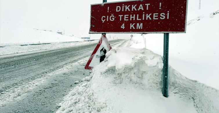 Ardahan-Şavşat Kara Yoluna Düşen Çığ Temizlendi
