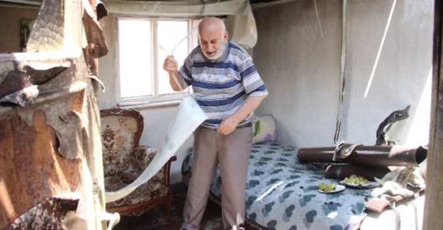 Arıları Kovmak İçin Ateş Yaktı Evinden Oldu