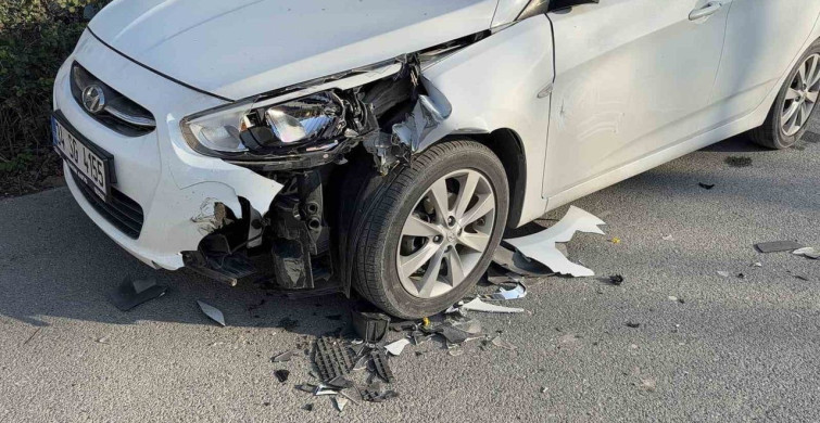 Arnavutköy'de Başiboz At Araçlara Çarptı