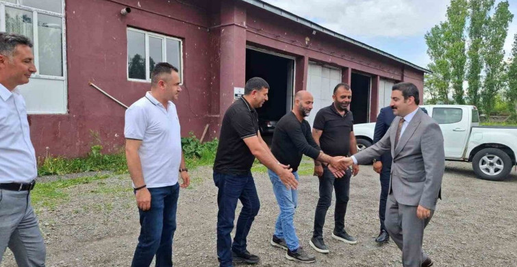 Arpaçay kaymakamı akköz’den kurumlara veda ziyareti