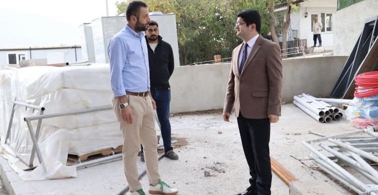 Arsuz'da Sosyal Hizmet Merkezi İnşaatı Devam Ediyor