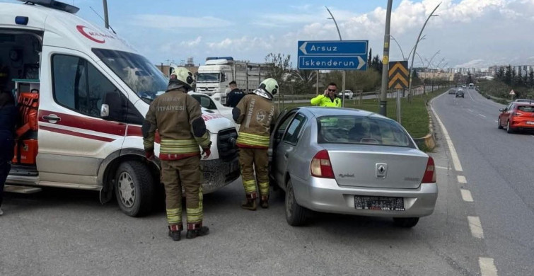 Arsuz'da Trafik Kazası: 1 Yaralı