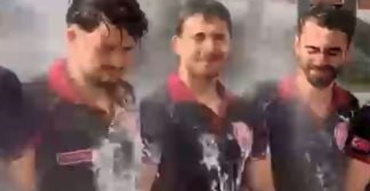Artvin'de itfaiyecilik mezunları tazyikli su ile uğurlandı