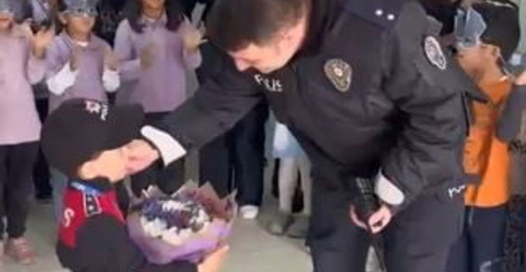 Artvin'de Polis Ekiplerine Sürpriz Kutlama