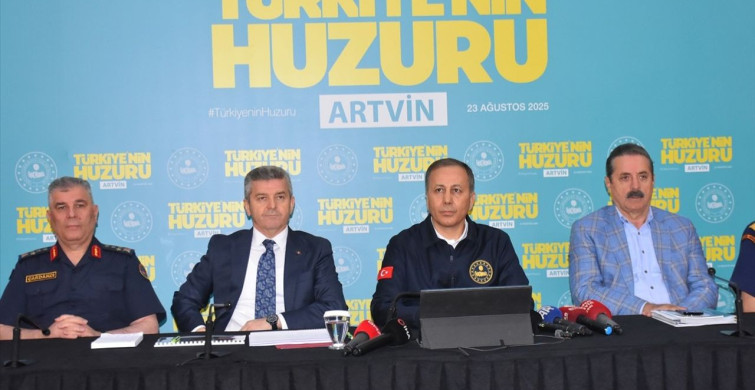Artvin'deki 'Türkiye'nin Huzuru' Toplantısı Sonrası İçişleri Bakanı Yerlikaya Açıklamalarda Bulundu