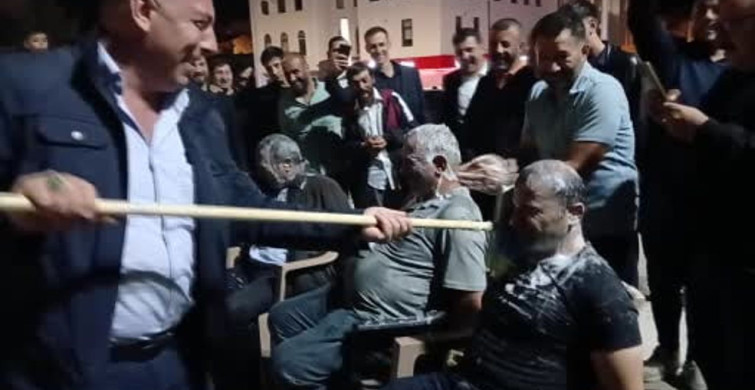 Asırlık düğün geleneği damadın yakınlarına zor anlar yaşattı