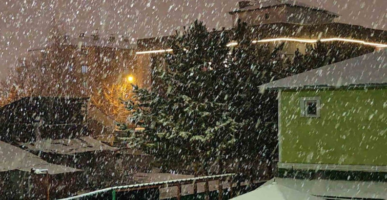 Aşkale'de Kar Yağışı Etkisini Gösteriyor