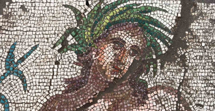 Aspendos'ta bulunan 'Genç Eurymedon' mozaiği sanat tarihine ışık tutuyor
