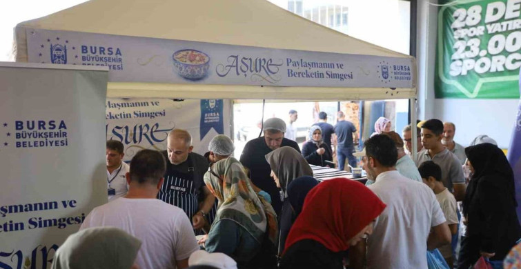 Aşure ikramları Gürsu'da devam etti