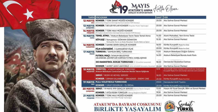 Atakum'da 19 Mayıs Coşkusu Başlıyor