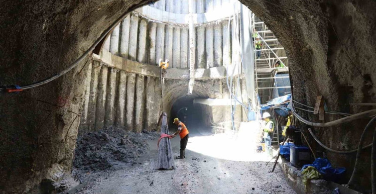 Atık su tüneli projesinde kazı çalışmaları yüzde 92'ye ulaştı