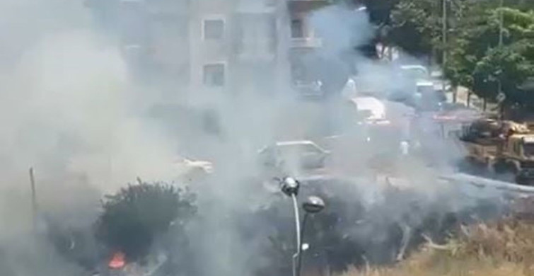 Avcılar’da yaşlı bir adam otluk alanı yaktı