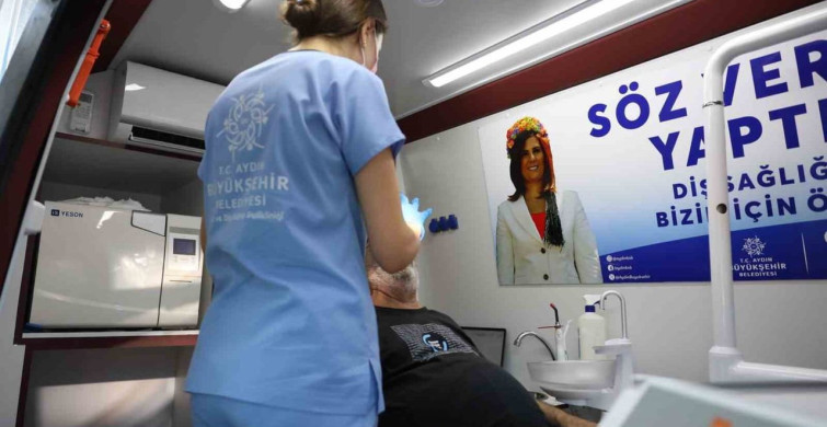 Aydın Büyükşehir’in mobil diş klinikleri hizmete devam ediyor