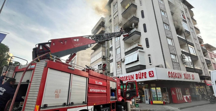 Aydın'da Apartmanda Yangın Kontrol Altına Alındı