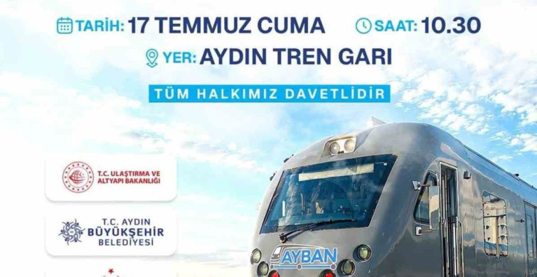 Aydın'da AYBAN banliyö hattı hizmete açılıyor