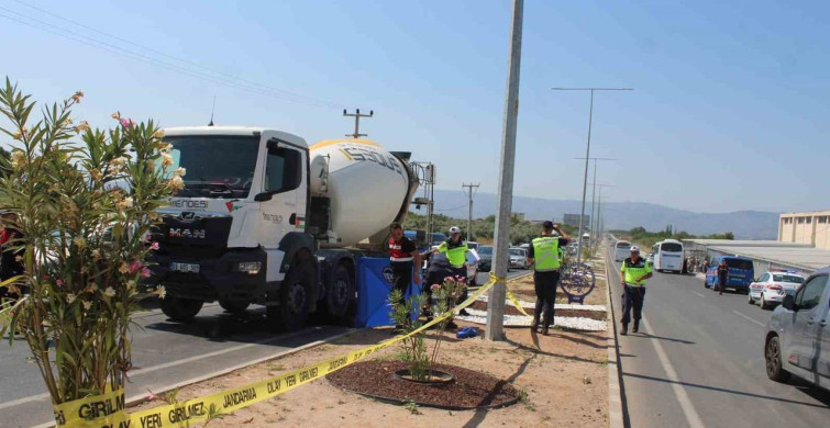 Aydın'da beton mikserinin altında kalan yaşlı kadın yaşamını yitirdi
