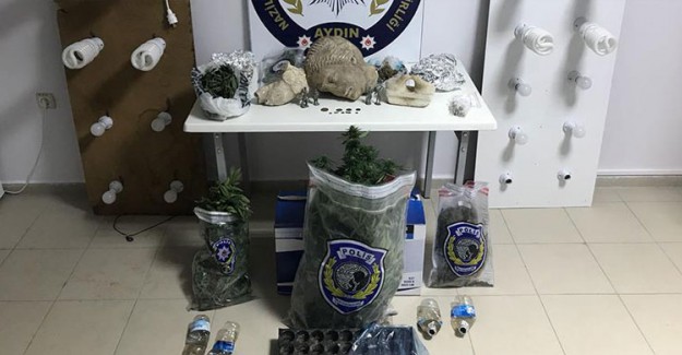 Aydın'da Elbise Dolabında Uyuşturucu Yetiştiren Zanlı Tutuklandı