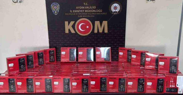 Aydın'da Kaçak Cep Telefonu Operasyonu: 100 Alet Ele Geçirildi