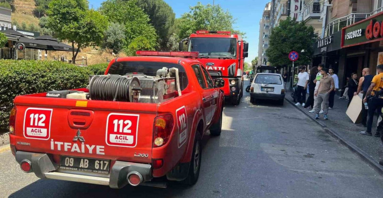 Aydın'da Kafe Yangınına Hızlı Müdahale