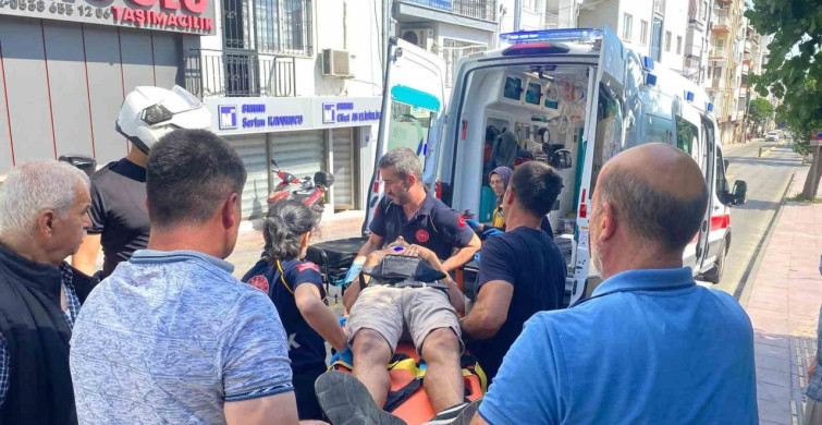Aydın'da kamyonetin yayaya çarpması sonucunda bir kişi yaralandı