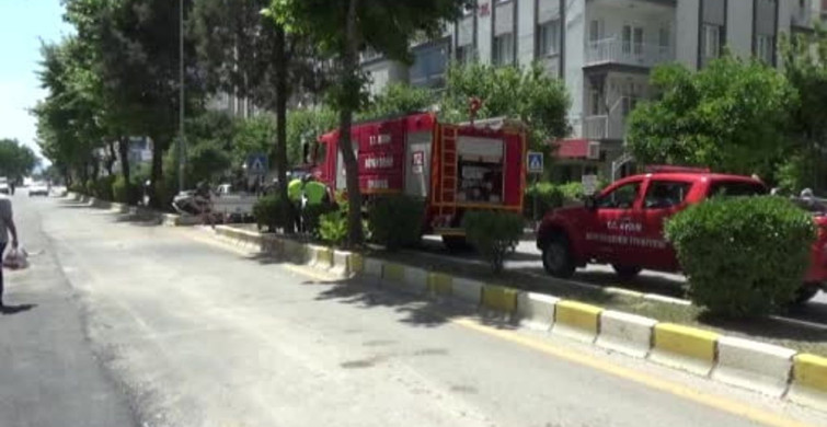 Aydın’da Kontrolden Çıkan Araç Alev Aldı, Sürücü Son Anda Kurtarıldı