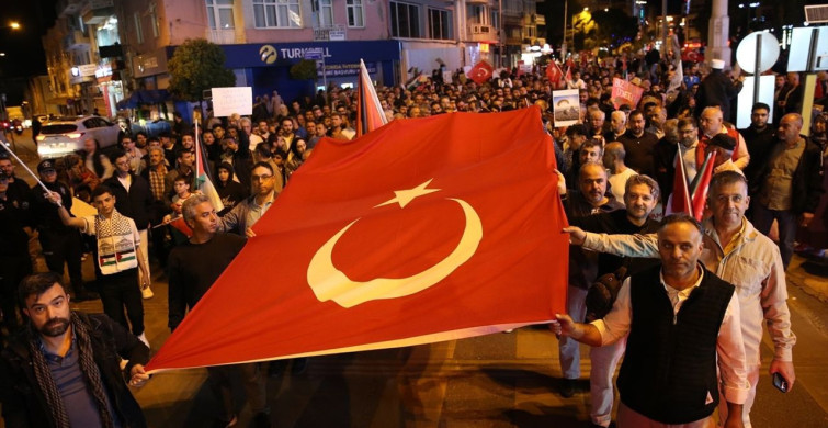 Aydın'da Küresel Sumud Filosu'na Destek Yürüyüşü Düzenlendi