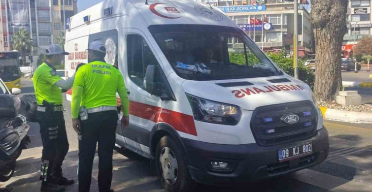 Aydın'da motosiklet kazası: Sürücü yaralandı