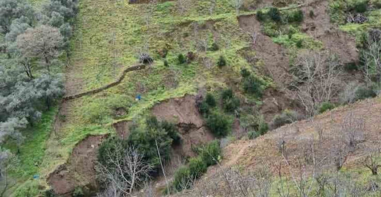 Aydın'da Sağanak Yağışlar Sonrası Heyelan Olayları