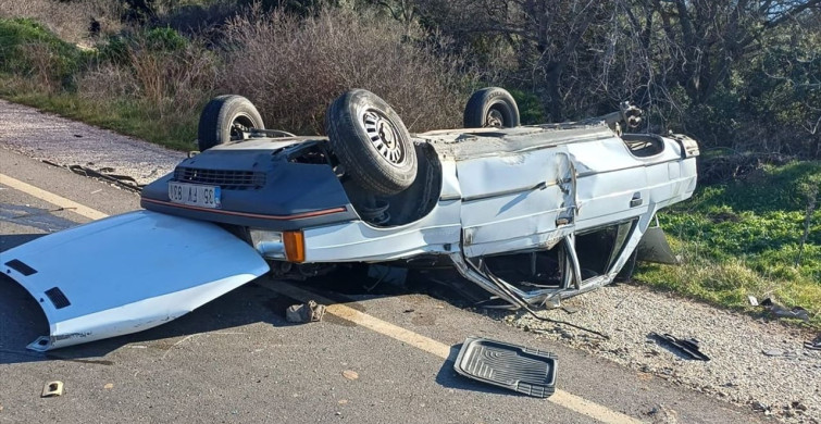 Aydın'da Takla Atan Otomobilde 5 Yaralı
