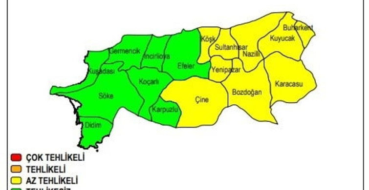 Aydın'ın doğu bölgeleri için kuvvetli yağış uyarısı