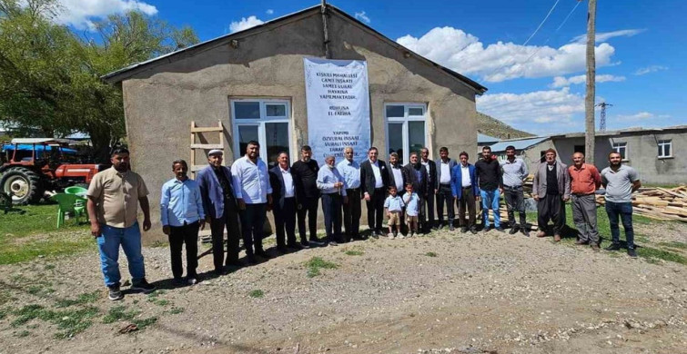 Aydınlar'da taziye evi ve caminin temeli dualarla atıldı