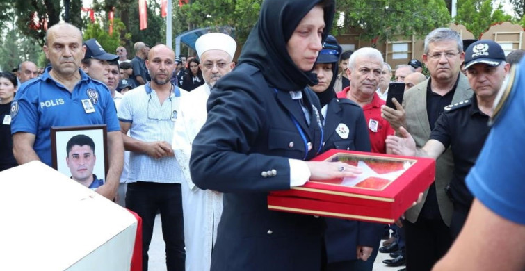 Aydınlı şehit polis memuru tayfun baş, denizli’de toprağa verildi