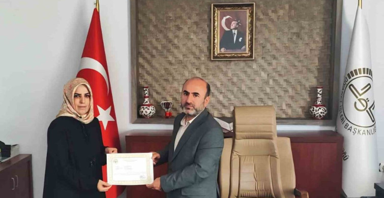 Aydıntepe müftülüğü personeli başarı belgesiyle taltif edildi