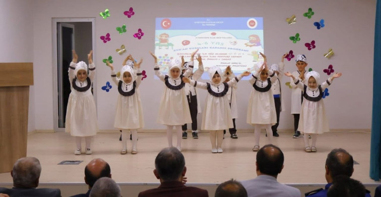 Aydıntepe'de 4-6 Yaş Kur'an Kursu Kapanış Programı