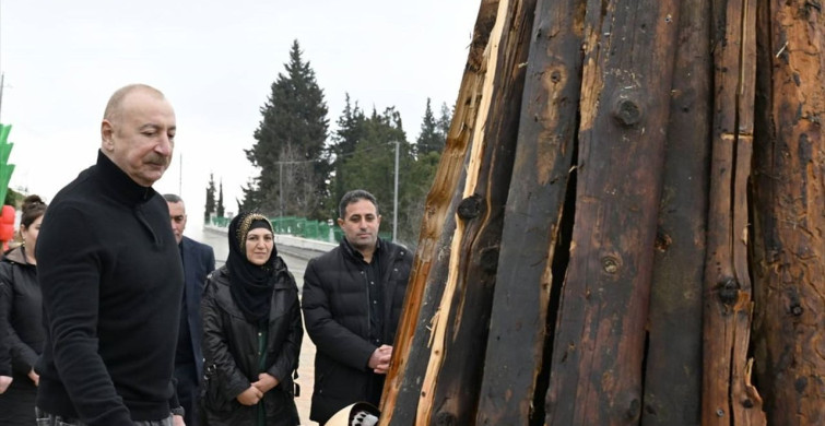Azerbaycan Cumhurbaşkanı Aliyev, Hocavent'te Nevruz Ateşini Yaktı
