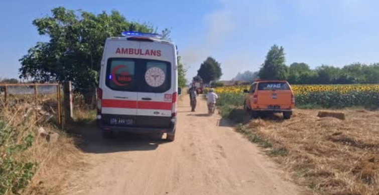 Babaeski’de çiftlikte yangın kontrol altına alındı