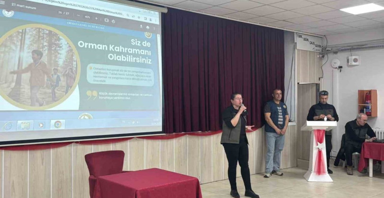 Babaeski'de Öğrencilere Orman Bilinci ve Yangın Eğitimi