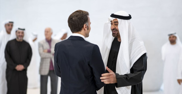 BAE Devlet Başkanı Bin Zayid ve Fransa Cumhurbaşkanı Macron İkili Görüşme Gerçekleştirdi