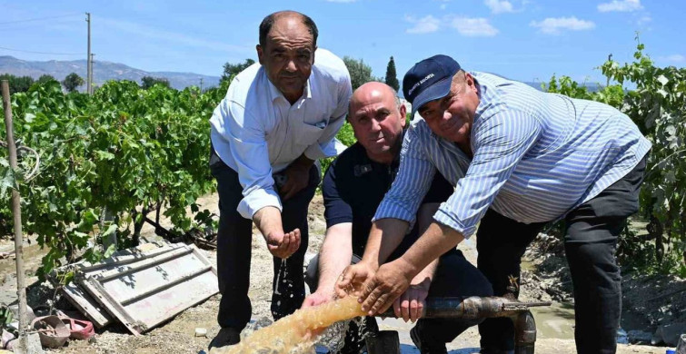 Bağların geleceği için önemli sulama sondajı açıldı