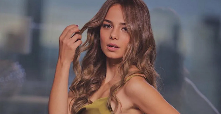 Bahar Şahin beyazlar içinde kuğu gibi oldu! Derin göğüs dekoltesi görenlerin aklını başından aldı